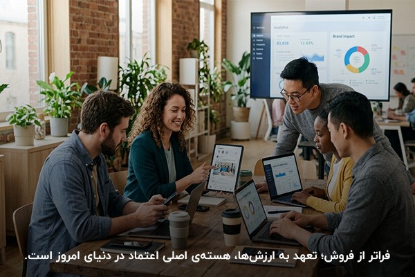 همکاری تیم بازاریابی در محیطی پویا برای طراحی استراتژیهای انسانمحور