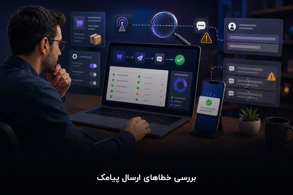 عیبیابی تنظیمات و خطاهای ارسال پیامک سفارش در ووکامرس